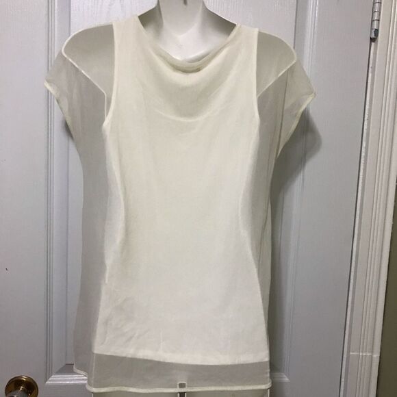 Rw&co Blouse Mesh Top XS​ Women White - Picture 2 of 9